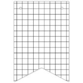 Bannière À Fanions Grille minimaliste noir et blanc (Troisième drapeau)