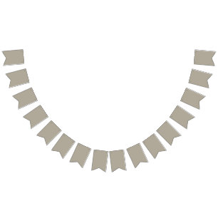Bannière À Fanions Gris-beige