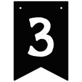 Bannière À Fanions Gris fait sur commande de noir de conception des (Troisième drapeau)