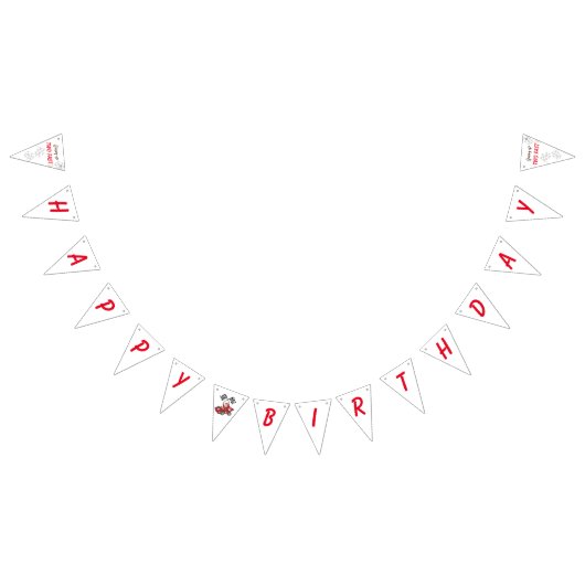 Bannière À Fanions Grossissant deux jeûnes 2e anniversaire (Tout)