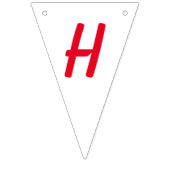 Bannière À Fanions Grossissant deux jeûnes 2e anniversaire (Deuxième drapeau)