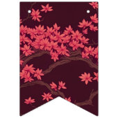 Bannière À Fanions Grue en papier rose Origami Fleur de cerisier (Premier drapeau)