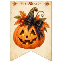 Guirlande de fête Halloween 'Trick or Treat' fanta