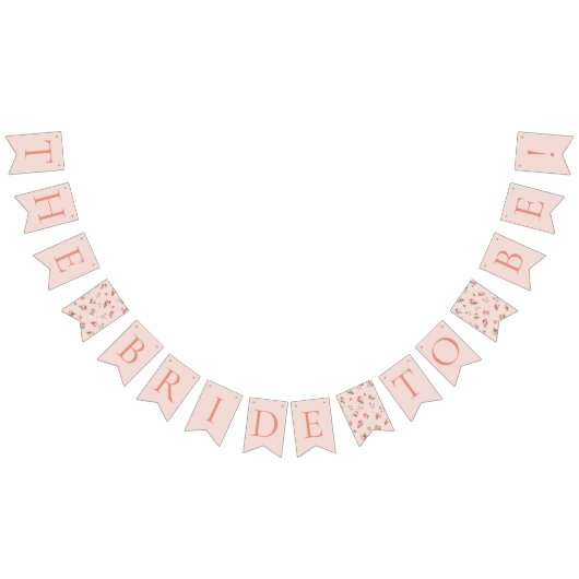 Bannière À Fanions Guirlande de fleurs rose et pêche (Tout)