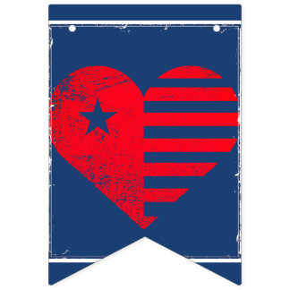 Bannière À Fanions Guirlande du 4 juillet Americana