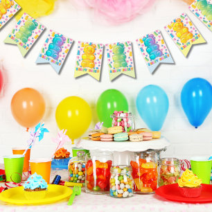 Bannière À Fanions Gummy Bear Jelly Colorée Candy Fête des enfants