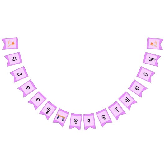 Bannière À Fanions Gymnastique Joyeux anniversaire (Tout)