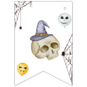 Bannière À Fanions Halloween Costume fête aquarelle (Premier drapeau)