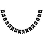 Bannière À Fanions Halloween de chats célestes de sorcières (Tout)