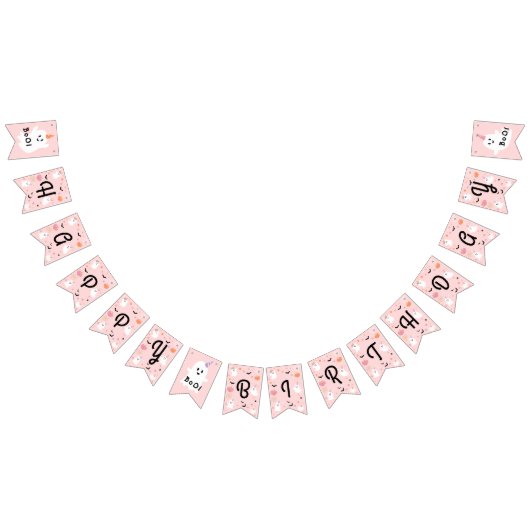 Bannière À Fanions Halloween Éffrayant One mignonne Ghost 1er fête d' (Tout)