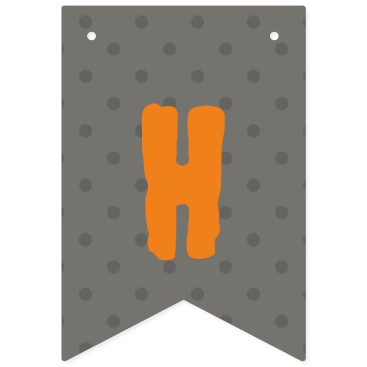 Bannière À Fanions Halloween Joyeux anniversaire (Deuxième drapeau)