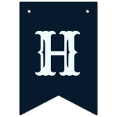 Bannière À Fanions Halloween Parti mal bleu Citrouille Horreur (Premier drapeau)