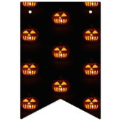 Bannière À Fanions Halloween Party Funny Citrouille Motif de peur (Troisième drapeau)