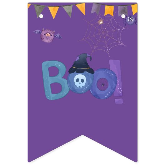 Bannière À Fanions Halloween Soirée à thème Baby shower (Deuxième drapeau)