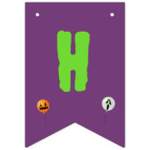 Bannière À Fanions Halloween Theme Anniversaire de enfant Party (Deuxième drapeau)