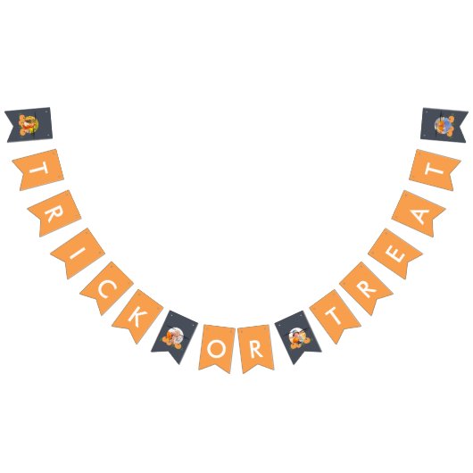 Bannière À Fanions Halloween Trick ou Treat Photo (Tout)