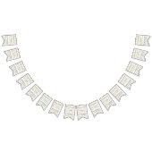 Bannière À Fanions Hanoukka Swallowtail Banner Hug Sameach (Tout)