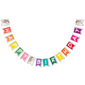 Bannière À Fanions Happy Birthday Modern Simple Cool Photos (Tout)