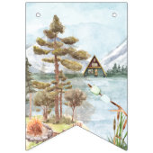 Bannière À Fanions Happy Camper | 1ère année 12 mois Collage photo (Premier drapeau)