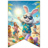 Bannière À Fanions Happy Easter!! Bunny and Text  (Premier drapeau)