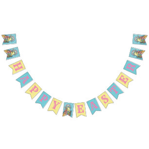 Bannière À Fanions "HAPPY EASTER" GIRAFFE BUNTING BANNER Personnalise