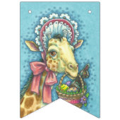 Bannière À Fanions "HAPPY EASTER" GIRAFFE BUNTING BANNER Personnalise (Premier drapeau)