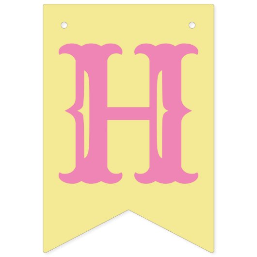 Bannière À Fanions "HAPPY EASTER" GIRAFFE BUNTING BANNER Personnalise (Troisième drapeau)