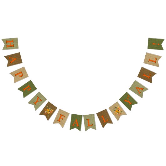 Bannière À Fanions Happy Fall Y'All Burlap (Tout)