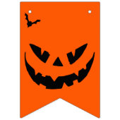 Bannière À Fanions Happy Halloween fun moderne (Premier drapeau)