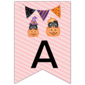 Bannière À Fanions Happy Halloween Haunted House 2024 (Deuxième drapeau)