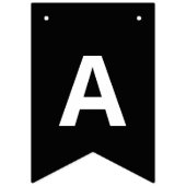 Bannière À Fanions Happy Halloween Jack-o'-lantern Black | Orange (Troisième drapeau)