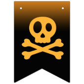 Bannière À Fanions Happy Halloween Party spiderweb typographie éffray (Premier drapeau)