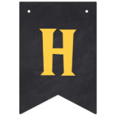 Bannière À Fanions Harry Potter Cimier de Poudlard Chalkboard anniver (Deuxième drapeau)