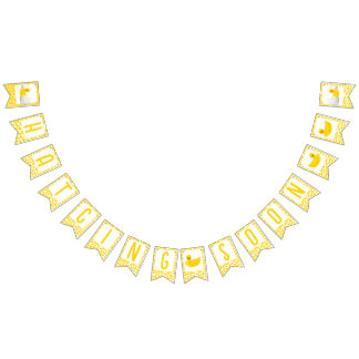 Bannière À Fanions Hatching Soon