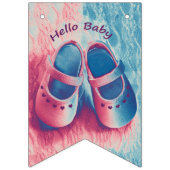 Bannière À Fanions Hello Baby - charmant (Premier drapeau)