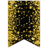 Bannière À Fanions ☆ HEUREUSE BIRTHDAY NY ACERA Gold Confetti (Premier drapeau)