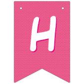 Bannière À Fanions HEUREUX 18 ANNIVERSAIRE Pop Art de la B.D. rose (Deuxième drapeau)