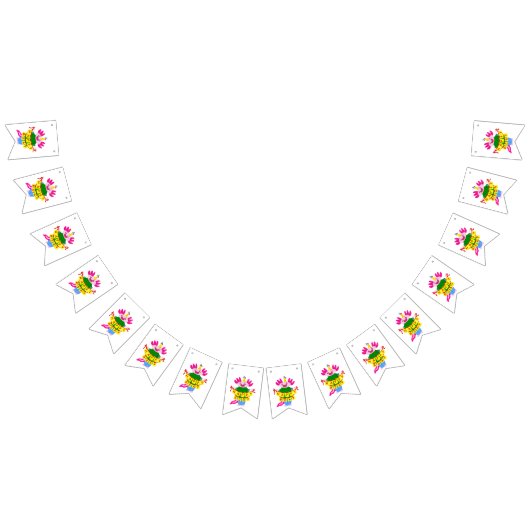 Bannière À Fanions heureux anniversaire Axolotl (Tout)