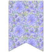 Bannière À Fanions Hibiscus & dentelle BLEU (Deuxième drapeau)