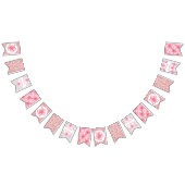 Bannière À Fanions Hibiscus & dentelle PINK (Tout)