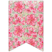 Bannière À Fanions Hibiscus & dentelle RED (Deuxième drapeau)