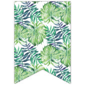 Bannière À Fanions Hippie hawaïen Luau de Monsterra Deliciosa (Deuxième drapeau)