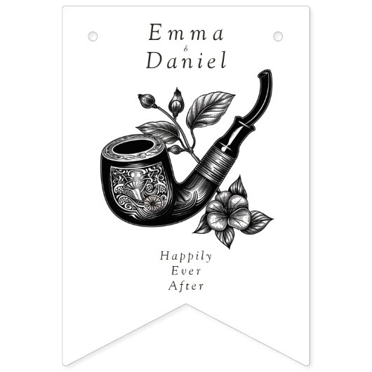 Bannière À Fanions Hobbiton Haven Mariage (Deuxième drapeau)