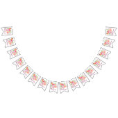 Bannière À Fanions holiES - le ressort d'aquarelle fleurit le bouquet (Tout)