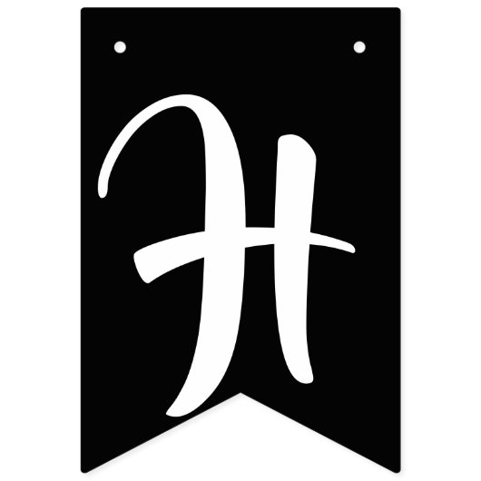 Bannière À Fanions Homard Thème Rouge Noir Blanc Anniversaire (Deuxième drapeau)