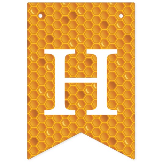 Bannière À Fanions Honey Bee Joyeux anniversaire (Deuxième drapeau)