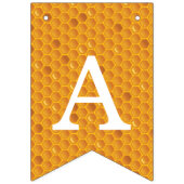 Bannière À Fanions Honey Bee Joyeux anniversaire (Troisième drapeau)