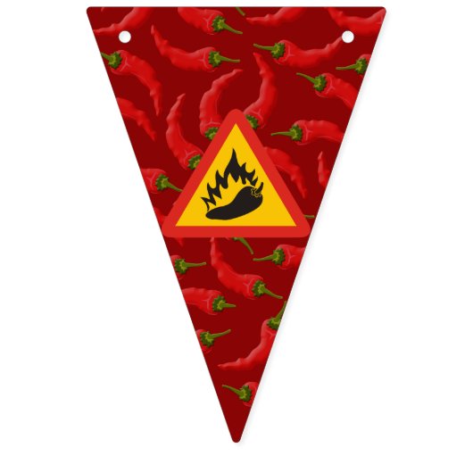 Bannière À Fanions Hot pepper danger (Premier drapeau)