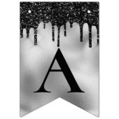 Bannière À Fanions Huile d'argent et parties scintillant de goutte no (Troisième drapeau)