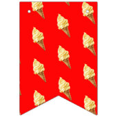 Bannière À Fanions Ice-cream Vivid red (Troisième drapeau)